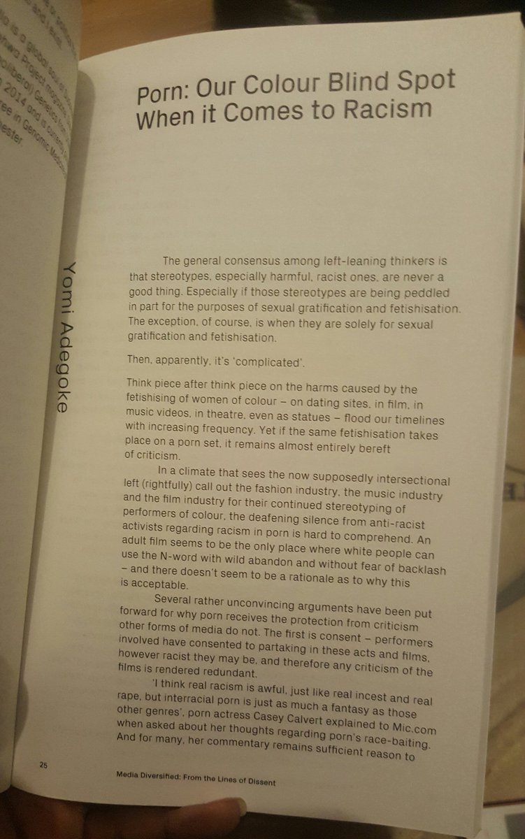 yomiadegoke's tweet photo. .@WritersofColour's anthology is finally out! It is sick and you should buy it. I'm in it talking about porno amongst a host of epic essays. https://t.co/WfkPKkLXKu