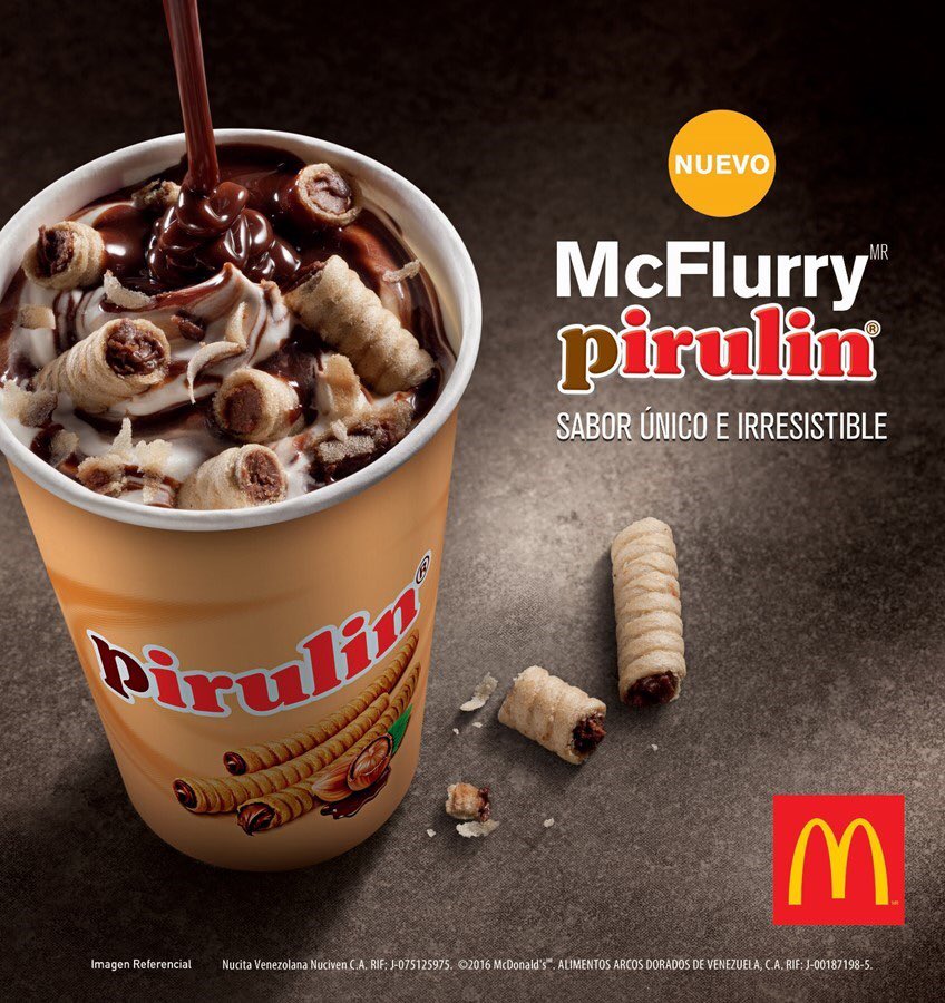 VENaconocerla's tweet photo. La mejor decision que tomo McDonald's en su vida. (Y yo) #dame2 #pirulin #mcflurryvenezolano #28 M https://t.co/0xY1cbpdlm