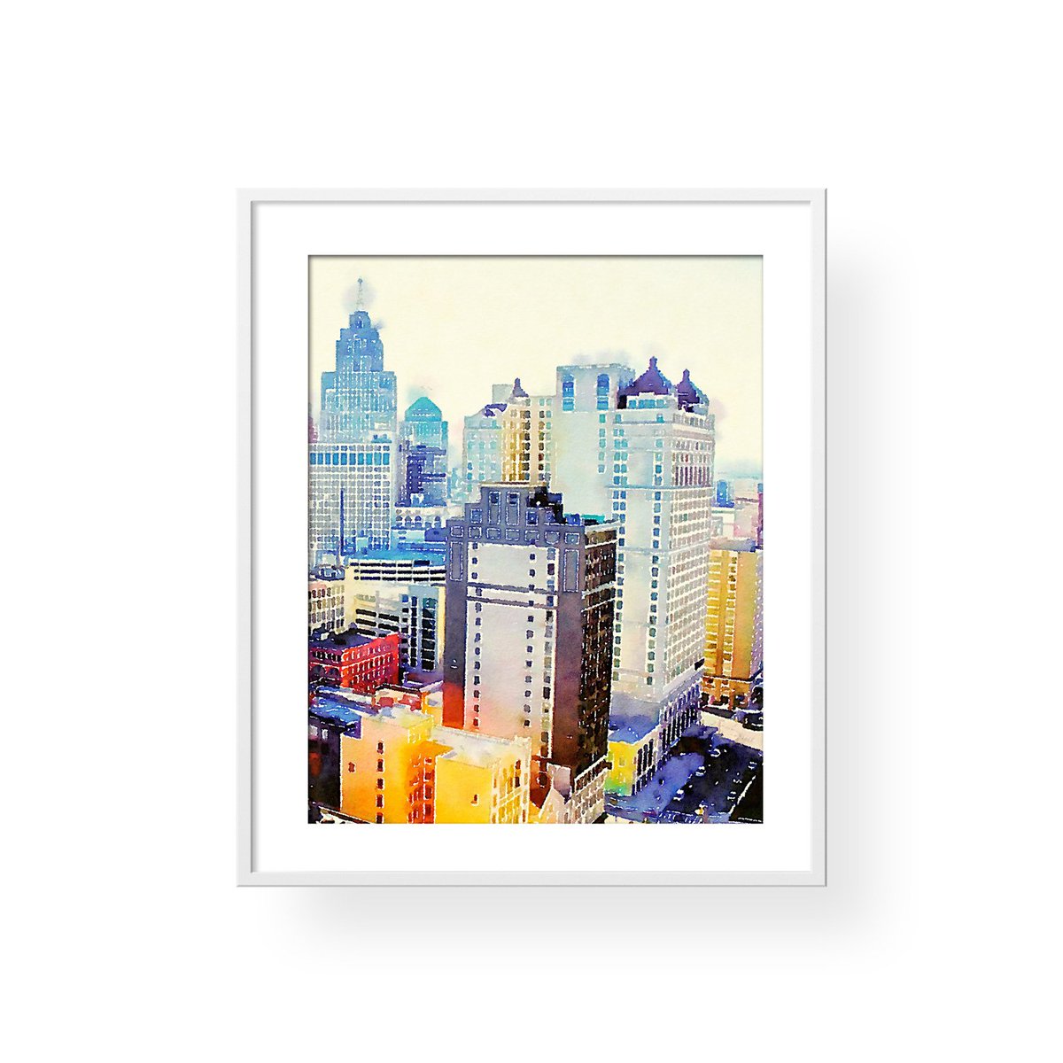 WorldlyWC's tweet image. This watercolor of downtown Detroit is a great gift for any Michiganders! Get it here: etsy.com/listing/471372… #Detroit #Michigan #etsy #art