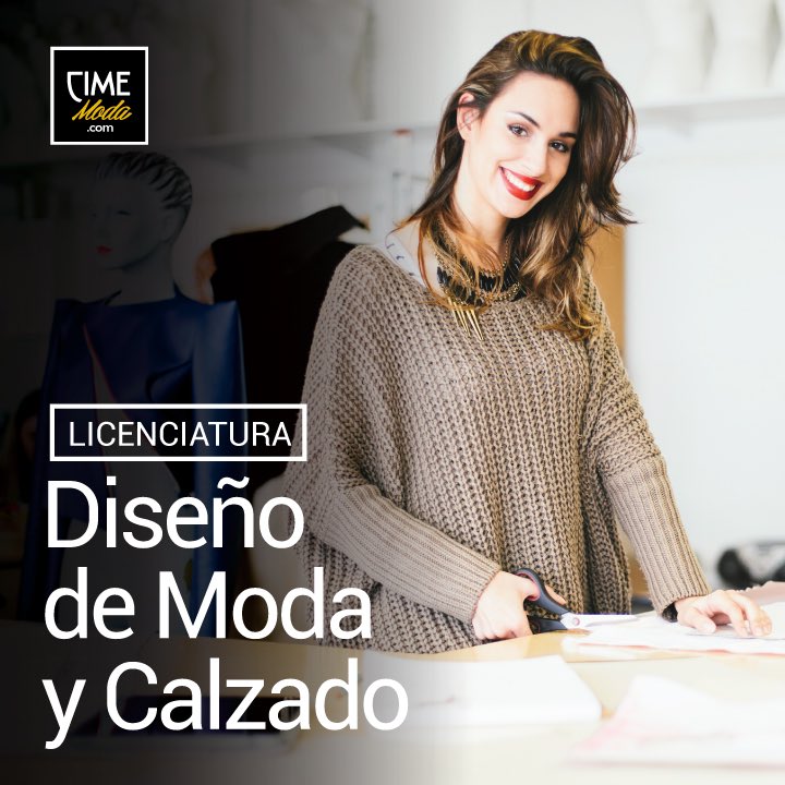 CimeModa's tweet photo. ¡Estudia una carrera creativa de gran crecimiento!
Diseño de Moda y Calzado.
Conce más: https://t.co/azt73HCZE7
#EstudiaModa en #CimeModa https://t.co/oovzmOp8Kl