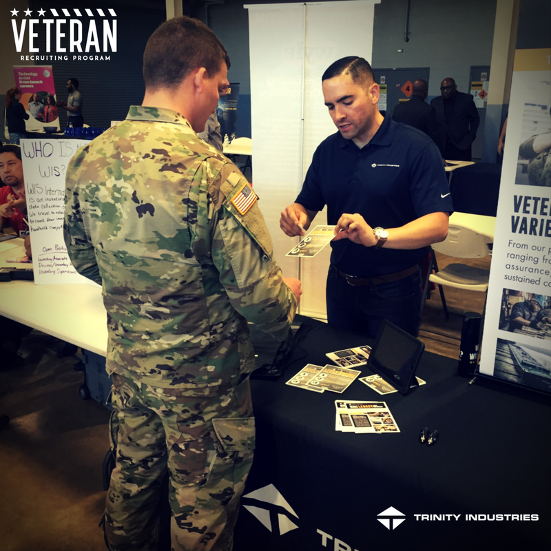 TrinityJobs's tweet photo. We enjoyed meeting everyone at the @hiringourheroes event in #Huntsville, #Alabama today! #Work4Trinity #Veterans #TrinityVets https://t.co/ml2IVwnj7x