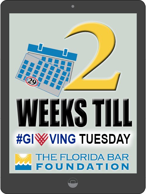 FundingFLA's tweet photo. Save the Date: Don't forget that #GivingTuesday is November 29! Give now through Nov. 29 at https://t.co/qYF49giDgP #GivingAccess to Justice https://t.co/6ZjKEbND0E