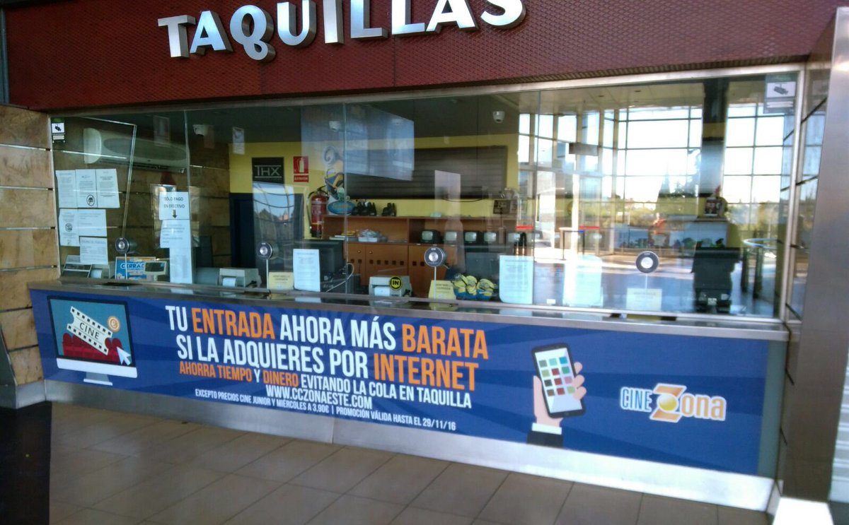 Quieres ir al cine? ven a @CCZonaEste Decoramos la taquilla