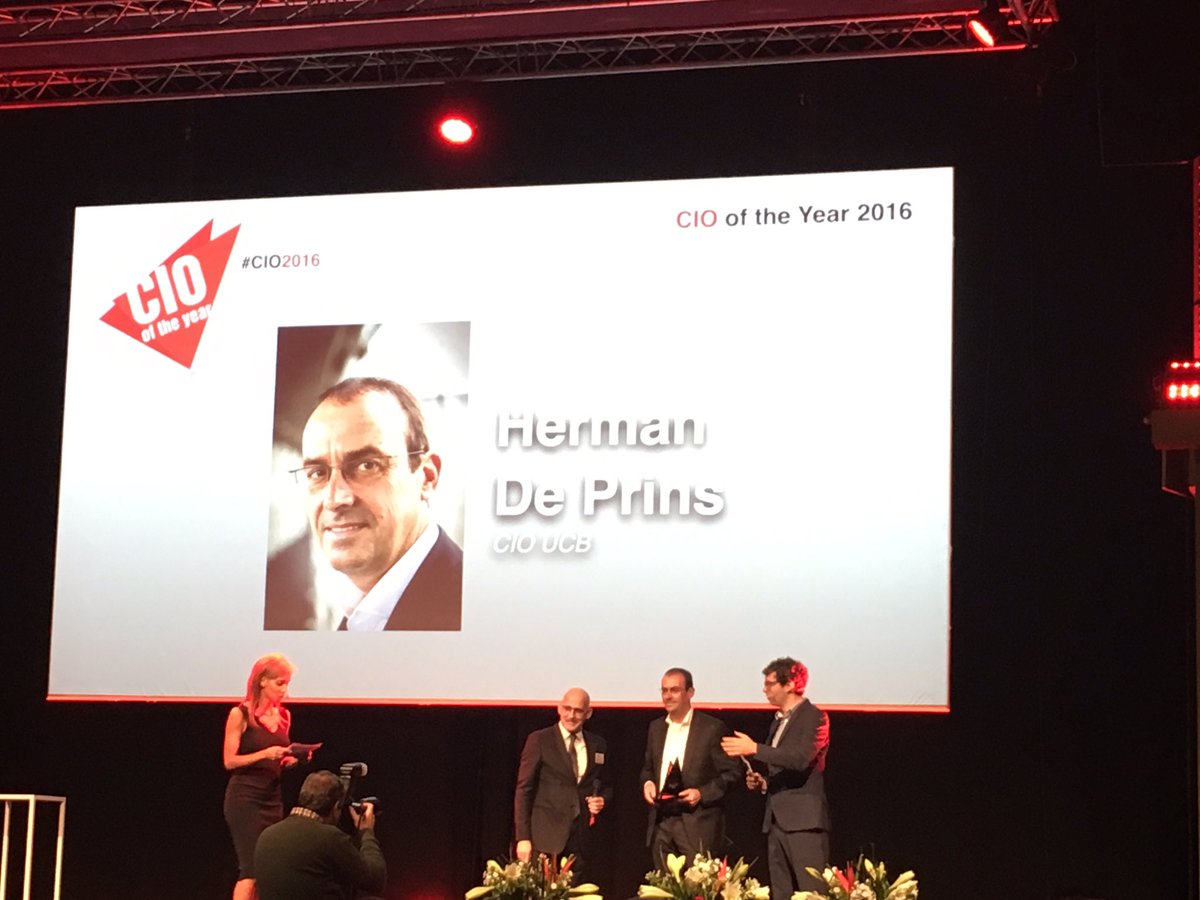 NiloParedes's tweet photo. It's official! Herman Is the CIO of the year 2016!!! #cio2016 #cio #ucb_news #ucb_it https://t.co/eWgzQ6RXAP