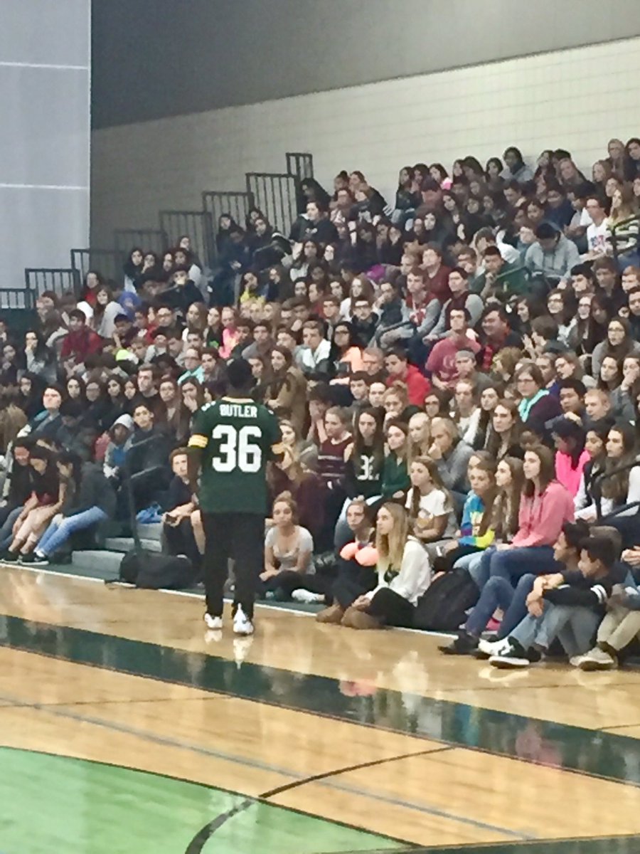 greenbayschools's tweet photo. @GBPreble is excited to welcome @leap36! #ButlervsBullying https://t.co/PXKKG0Gsyz