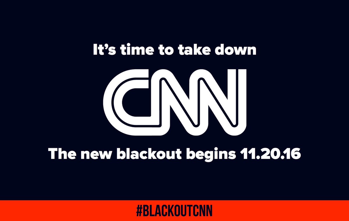 caseyholloway82's tweet photo. #BLACKOUTCNN join the rest of the #TrumpTrain &amp; others who believe @CNN (#ClintonNewsNetwork) should b #TakenDown! #NotMyPress #OpABCNNBCBS https://t.co/3ovOe6nv6d