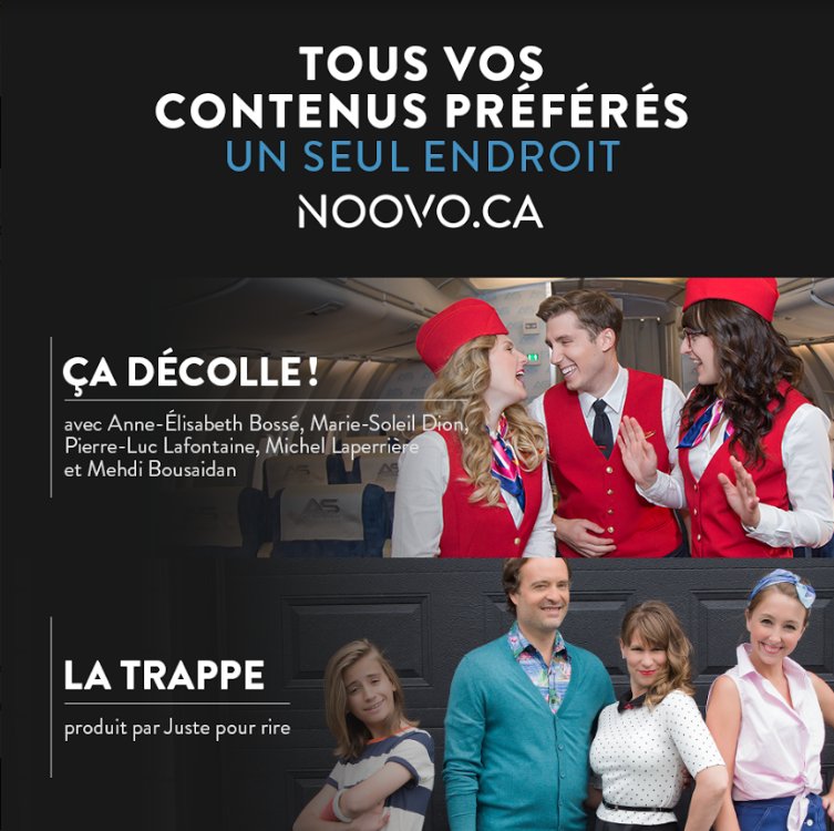 noovo_ca's tweet photo. Si tu veux rire, viens sur Noovo pour écouter #CaDecolle et #LaTrappe : https://t.co/v0cllMYghU https://t.co/mAaTNmTlsw