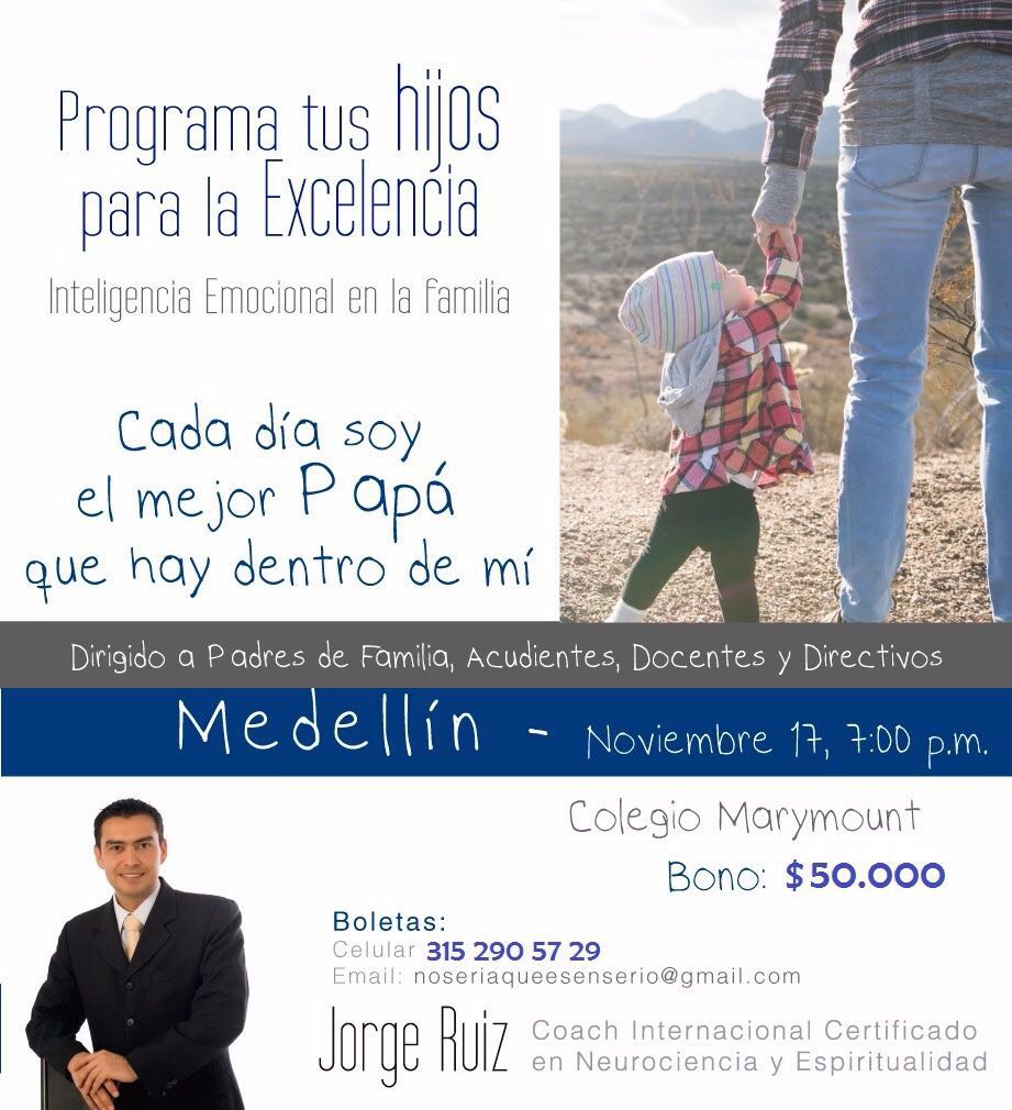 JorgeRuizCoach's tweet photo. "Prepara a tus hijos para la excelencia" Es un espacio para aprender a  ser felices en familia donde la armonía es el pilar de nuestro hogar https://t.co/ENiCKFK0Qq
