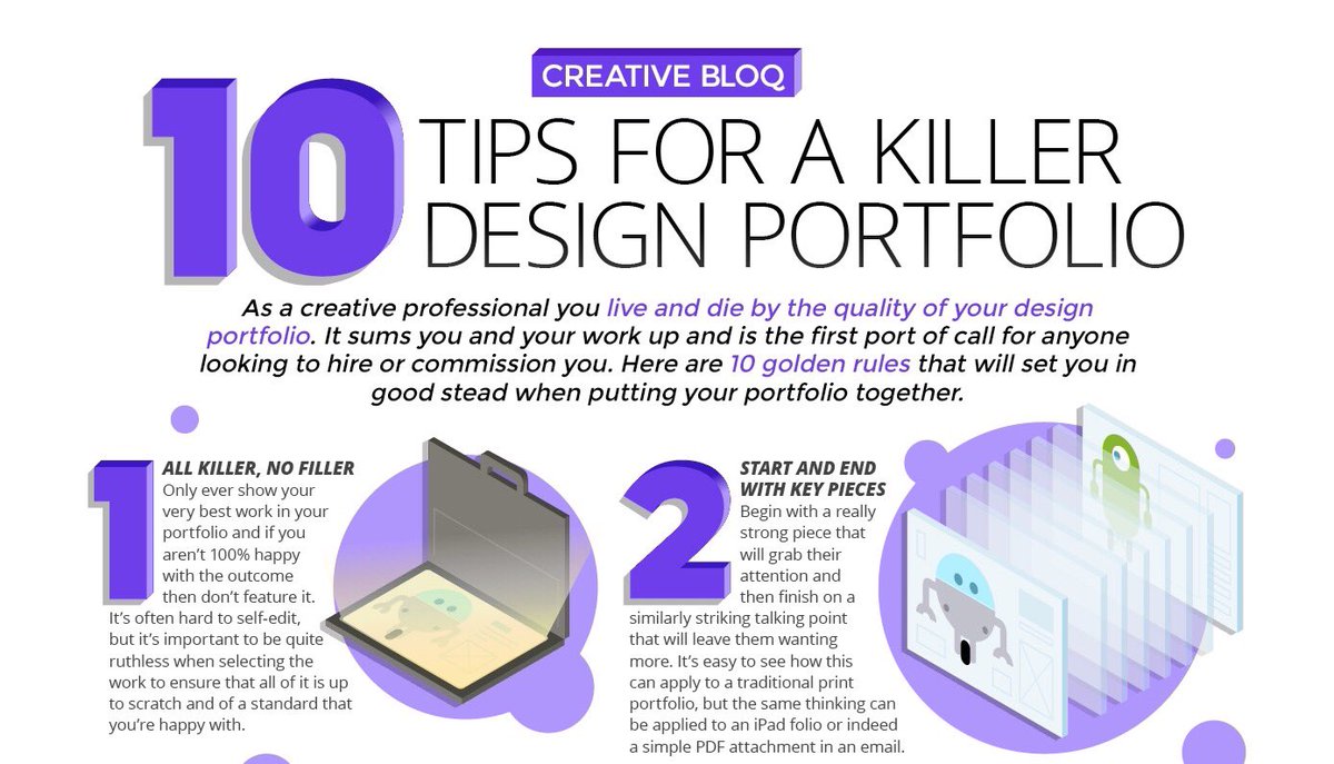 logogeek's tweet photo. Infographic: 10 golden rules for putting your design portfolio together https://t.co/ayLGHYQmoQ #GraphicDesign #Design via @CreativeBloq https://t.co/czrhxmNKY9