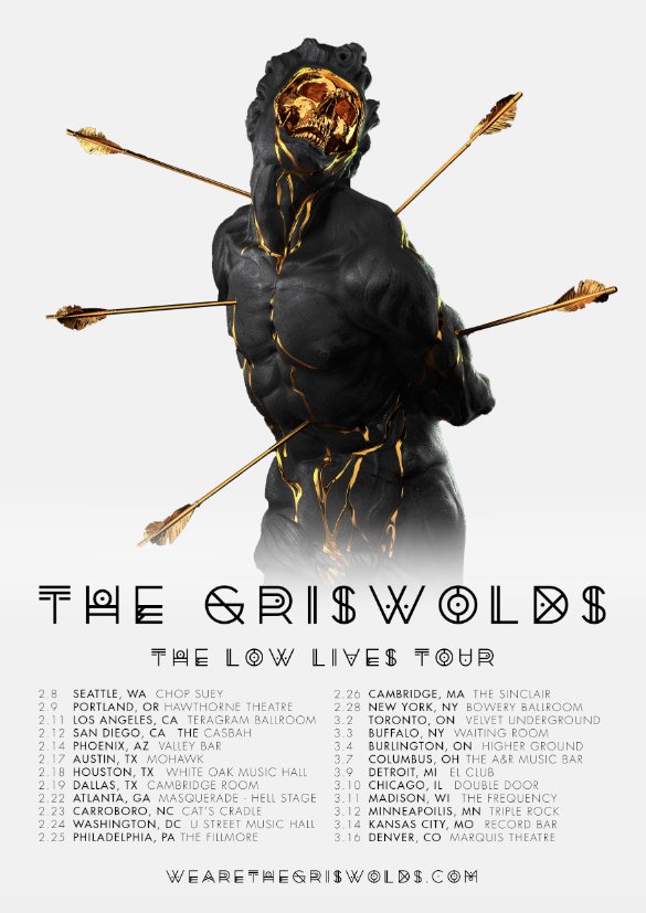 wethegriswolds's tweet photo. Introducing, "THE LOW LIVES TOUR" coming at you early '17.  Tix on-sale this FRI at 10am LOCAL.  Don't sleep on this one! https://t.co/aFbtub0Hg8