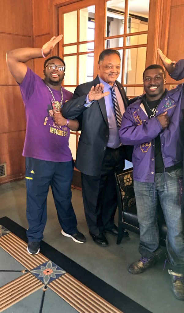 Reverend Jesse Jackson is on campus and being OWT with the Bruhz! <a href="/PhiQues/">The Motherpearl of the 10th</a> The Greatest Fraternity ΩΨΦ