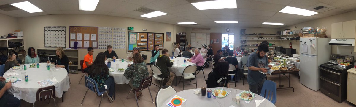 On-Track transitional program's big holiday feast today. Lots of hard work by the students and staff!! @tUSdSupDana