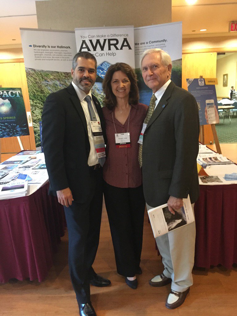 Congratulating Rafael Frias as new President of AWRA, with past-Pres Bob Moresi <a href="/BVWater/">Black & Veatch Water</a> #awra2016