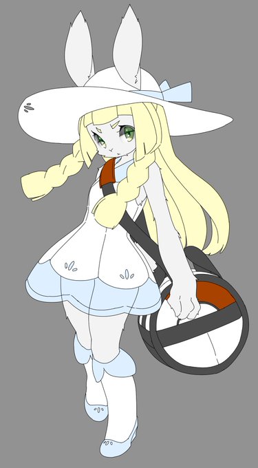 ω・`ア ケモっ子リーリエ  まだ塗り終わってないけど 発売日までには完成させたい 