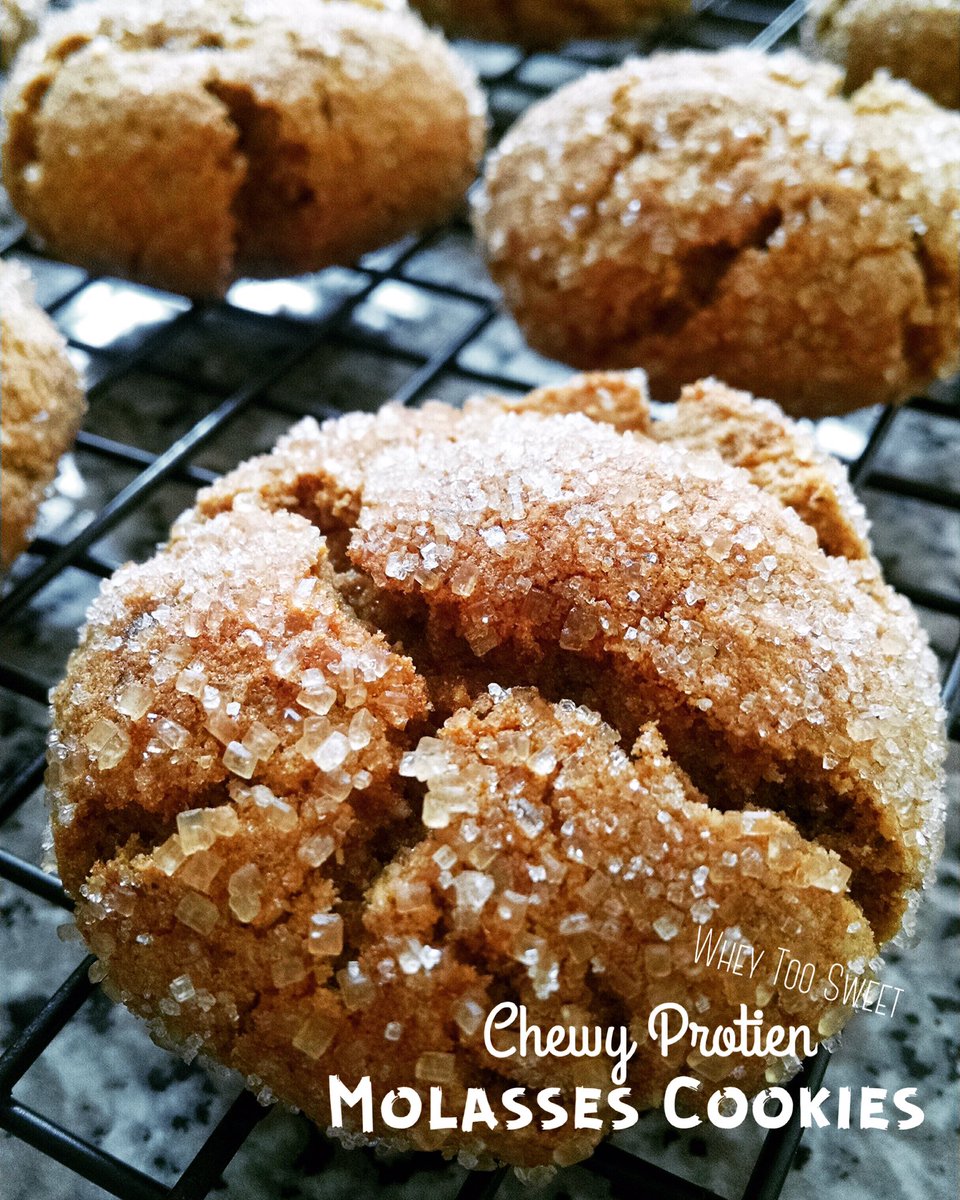 Chewy Molasses Cookies packed with #Protein.... Yummmmm!! #fitfam #food #dessert #ifbb #macros #nomnom #exercise