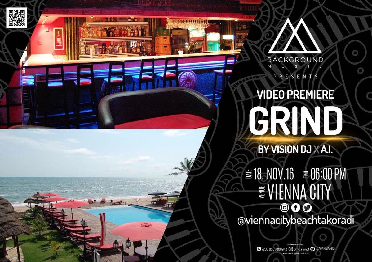 OfficialBMG1's tweet photo. #GrindVideoPremiere #MultipleLocation #AtTheSameTime #VisitYouFavoriteHangOUT @ ViennaCity #BackGroundMusic @eventlabgh @ameyaw112 https://t.co/OmEBssRdL5