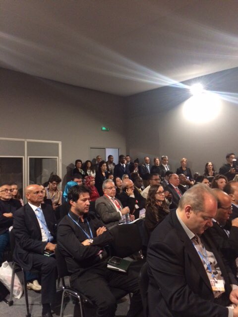 Heurtel's tweet image. Signature d'un partenariat #Maroc en #LCC @ouranos_cc @U_INRS #ISHEDD #FIDD. @phcouillard est témoin d'honneur #cop22 #polqc