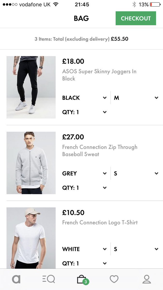 DanBradbury87's tweet photo. . @ASOS @ASOS_HeretoHelp getting ready for Black Friday upping the prices from yesterday #Blackfriday https://t.co/sxgONtZTIr