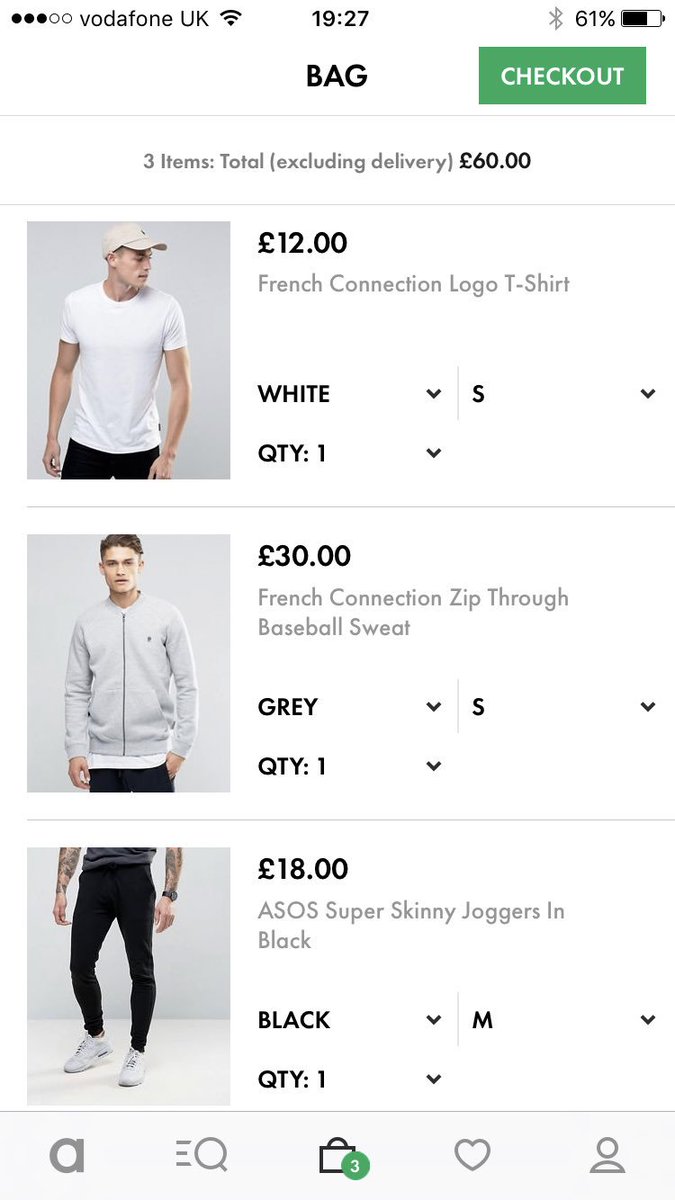 DanBradbury87's tweet photo. . @ASOS @ASOS_HeretoHelp getting ready for Black Friday upping the prices from yesterday #Blackfriday https://t.co/sxgONtZTIr