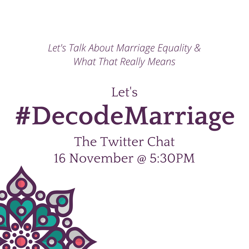 WEChangeJA's tweet photo. Just a few hours until we have our #DecodeMariage twitter-chat! https://t.co/TAFxeQhXBX