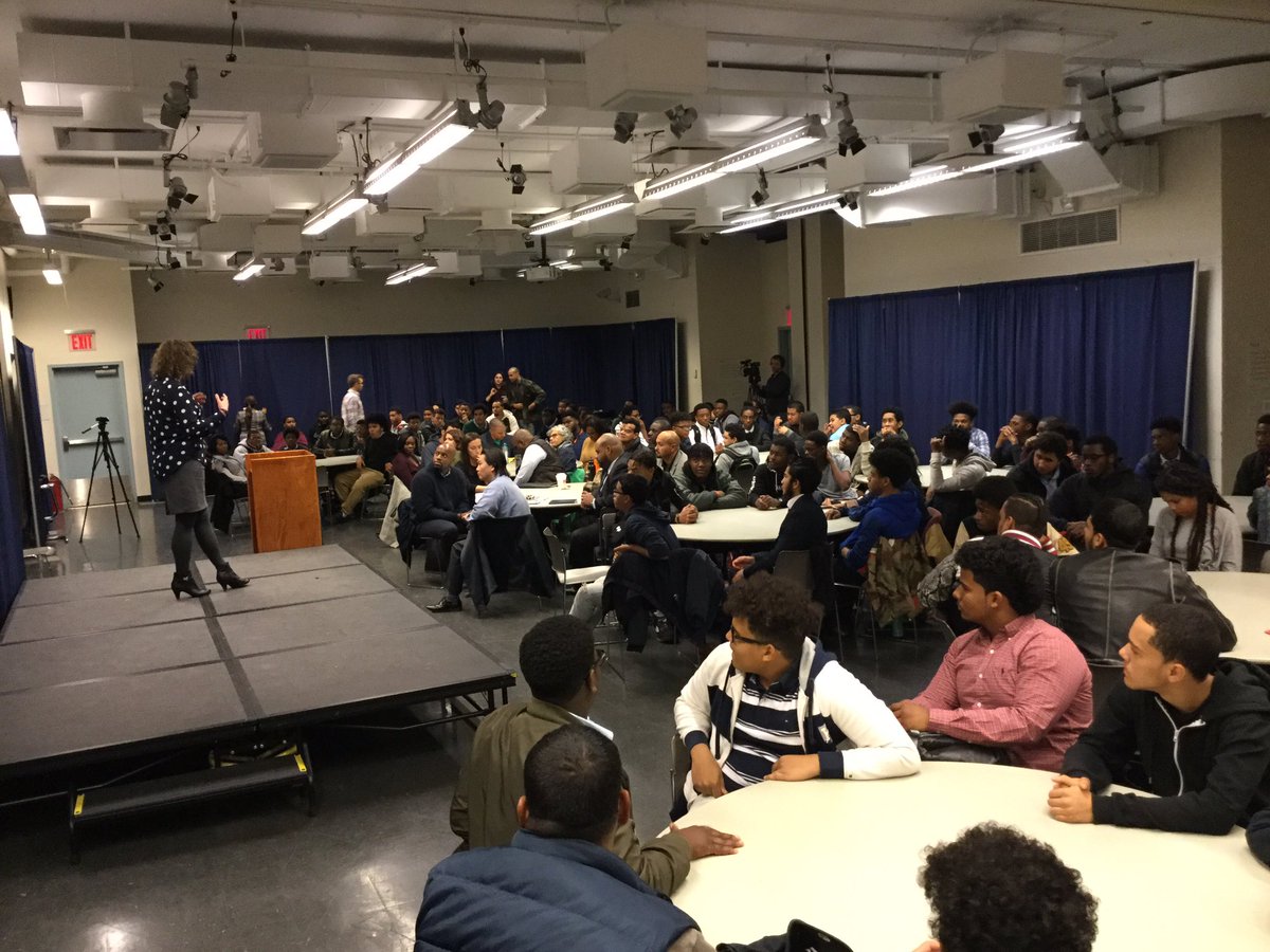Kicking off <a href="/ESINYC/">ESI in NYC</a> Young Men's Gathering at <a href="/BaruchCollege/">Baruch College</a> 130 black &amp; Latino young men &amp; staff to hear and learn w/ each other