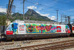 bahnbilder's tweet photo. Die SBB Re 460 099-5 „ Bodensee , Werbelok für die Mobiliar und Gottar #hellertalde https://t.co/eSHlPdnZNx https://t.co/dRqbwEQVOm