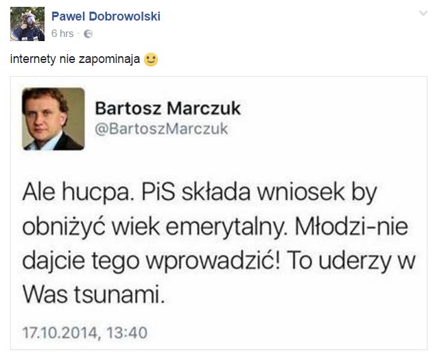 KKowalski91's tweet photo. @BartoszMarczuk Panie Bartoszu, co Pan na to? @MarekTatala https://t.co/GLUTJClW03