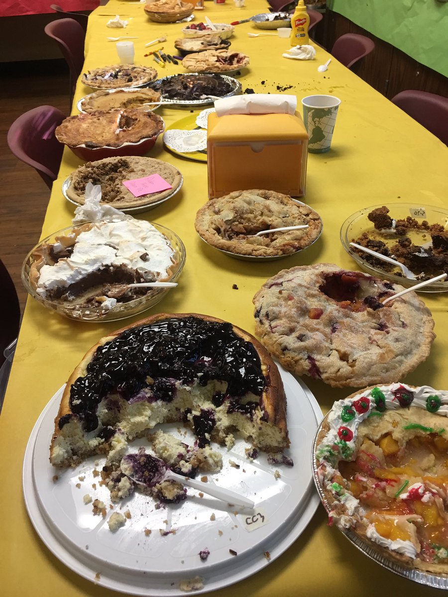 Spent the afternoon tasting pies at University Park Elementary. More than 100 pies to taste. I'm full. <a href="/hpisdschools/">Highland Park ISD</a> #servinginHPISD