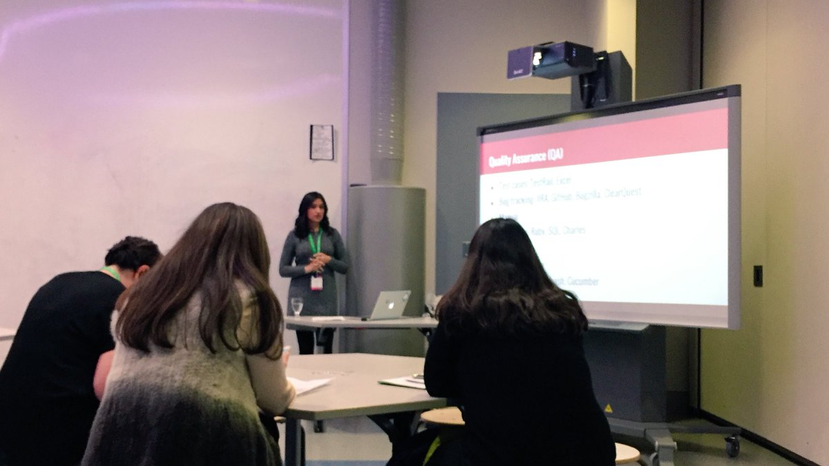 Loving the Brainy session by Reena Valid on the diff developer jobs that exist &amp; what code languages r needed for them. #geekysummit #women