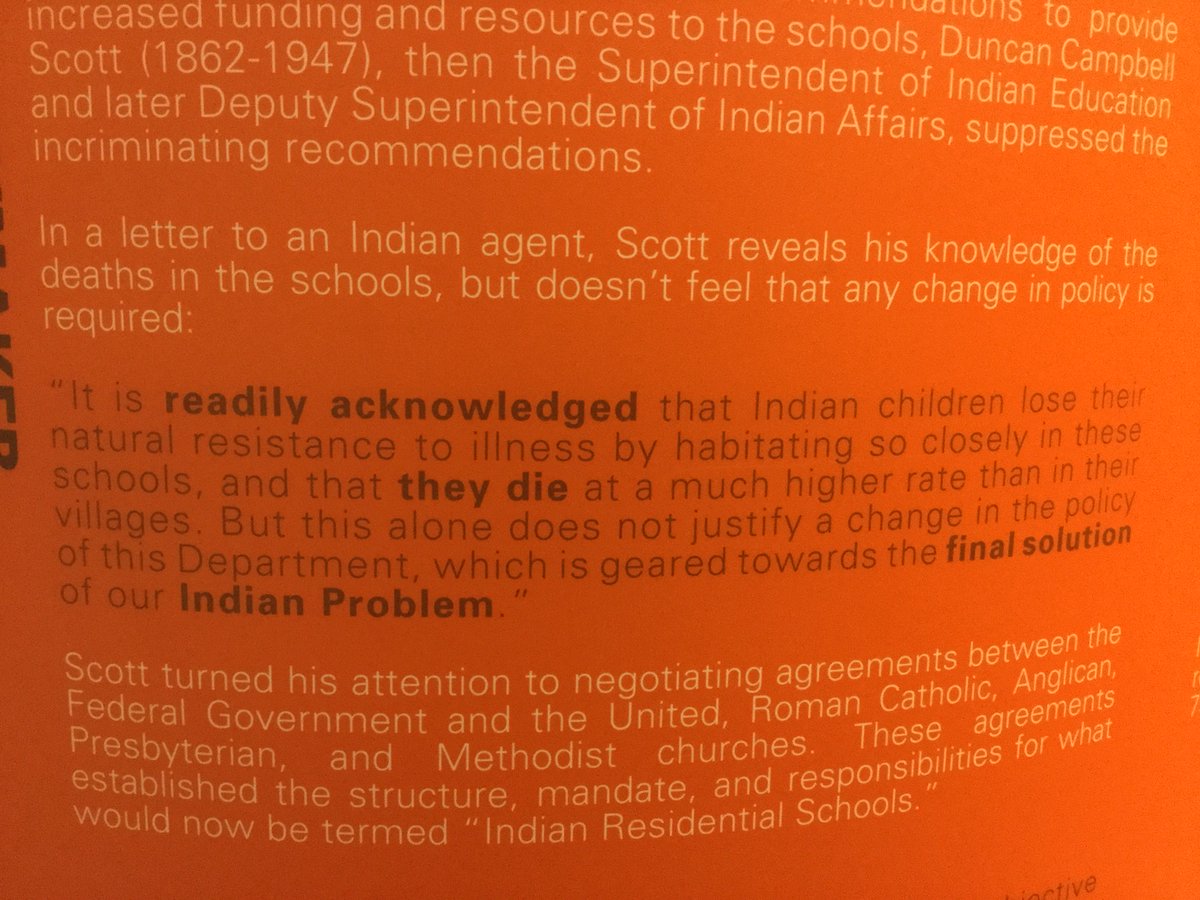 krislidstone's tweet photo. Amidst all the Trump and Hitler comparisons, let's not forget Canada didn't need a demagogue to commit our own genocide. https://t.co/D3oi9GWM2f