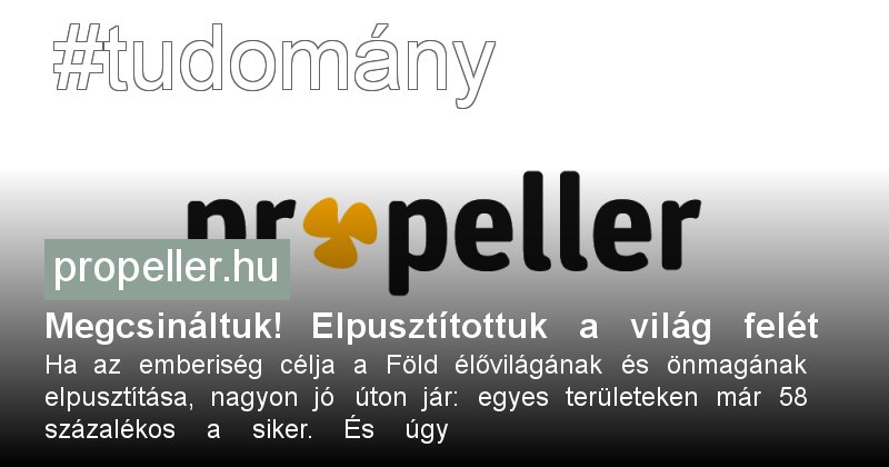 kozoshir's tweet photo. Megcsináltuk! Elpusztítottuk a világ felét #emberi tevékenység - https://t.co/K4YY0IFcbN https://t.co/Faf87Q9hkF