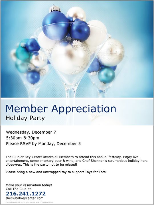 ClubatKey's tweet image. Don't miss to RSVP to the Member Appreciation Holiday Party @ClubatKey  on Wednesday, December 7! #celebrate