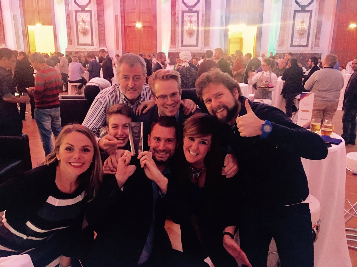 Jo_Marketeer's tweet photo. Celebrations for all #ESPC16 Community Awards Winners!! Congrats team @Nintex! @patrickhosch @jaanal @_sharegon @kmoranbiz @Nintex_Sandy https://t.co/uLna3WdAWt