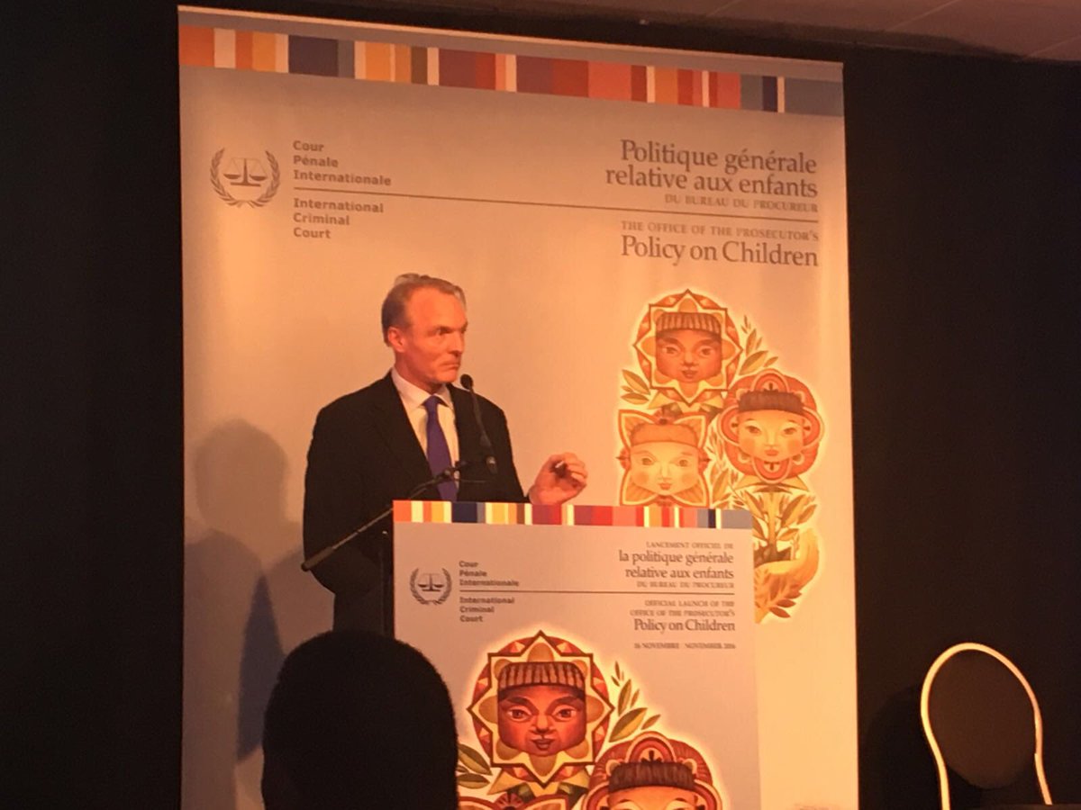 KidsRights's tweet photo. @kidsrights @marcdullaert applauds @IntlCrimCourt on effort to involve children in development #childrenpolicy #ICCProsecutor4Children https://t.co/E9zLhAsPze