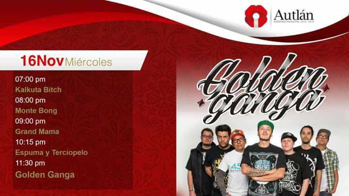 LetraFria's tweet photo. Hoy se presenta Golden Ganga en @nocheztliautlan https://t.co/aGJGZm16nW https://t.co/w6TRCZQYOf
