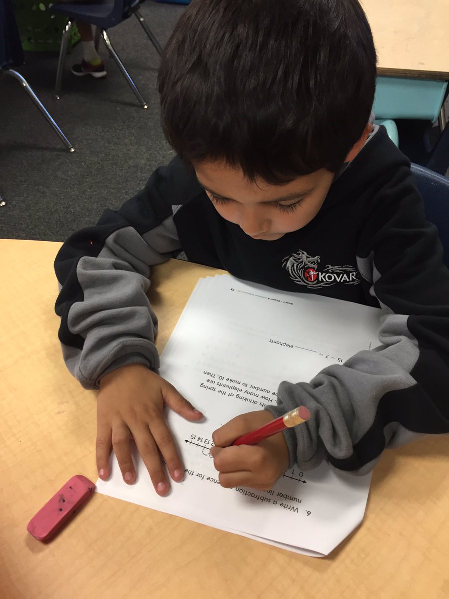 TeachWeiner's tweet photo. "I'm thinking about my answer. I'm a good math problemer." ~ First Grade Explorer #WCSPerserverance #WestlakeCharter https://t.co/GKnZYIkFpZ