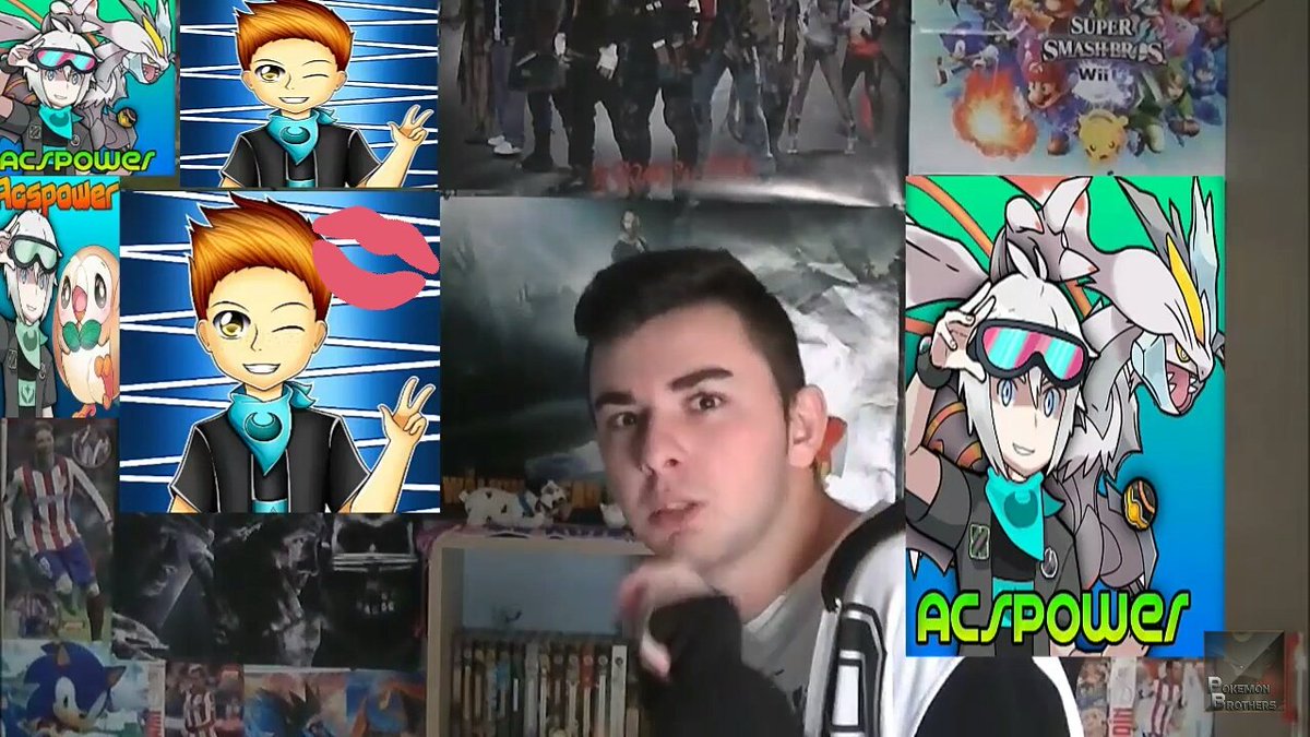 AcspowerYT's tweet photo. @PlopezYT El señor @PokemonBrothers ha enseñado que tiene posters míos en su último vídeo. ¿Qué es real?😱 ¿#plopower o #flamepower ? 😂😂😂😂 https://t.co/E980ldnfoH