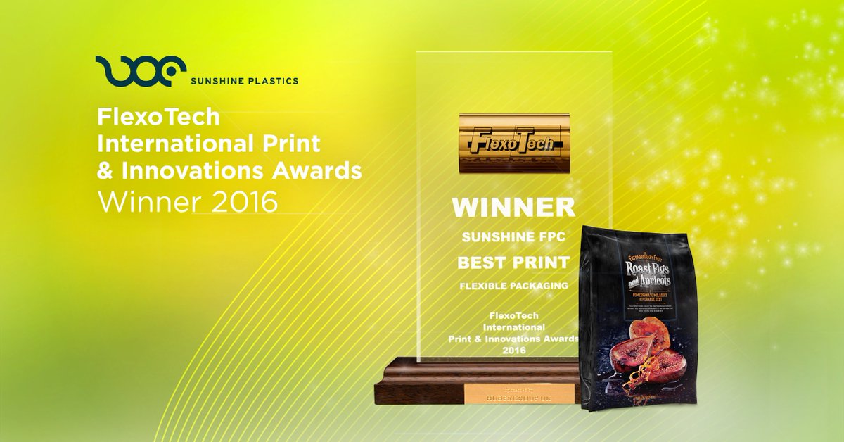 SunshineFPC's tweet image. @SunshineFPC is pleased to say we are proud recipients of #FlexoTech #International&apos;s 2016 #BestOfPrintAward!A prestigious win for our team!