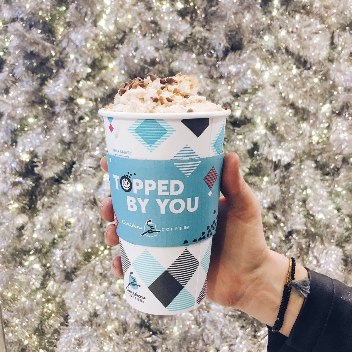 lindseystjohn_'s tweet photo. How do you #topbou? Here's how I do... chocolate whipped cream + salted caramel crumbles + milk chocolate chips. @Caribou_Coffee https://t.co/WLxL7oRTAN