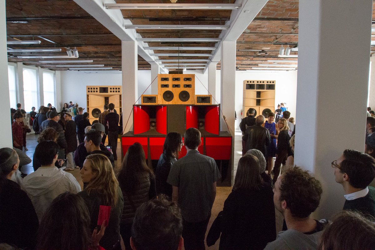 MoMAPS1's tweet photo. SAT: Join us for #NightattheMuseum! Drinks, dancing &amp; our #MarkLeckey exhibition are yours to explore until midnight https://t.co/HyPXWaHCpb https://t.co/1Sdg4QlCIJ
