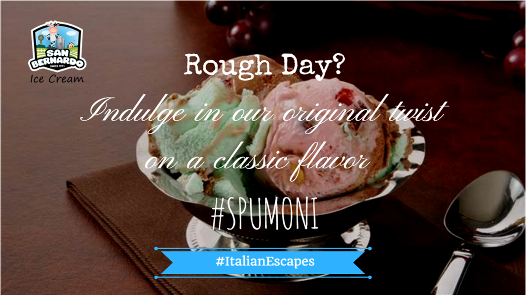 SBIceCream's tweet photo. Rough Day? Indulge in our original twist on a classic flavor. #spumoni #ItalianEscapes https://t.co/WXzF1mQ6U3