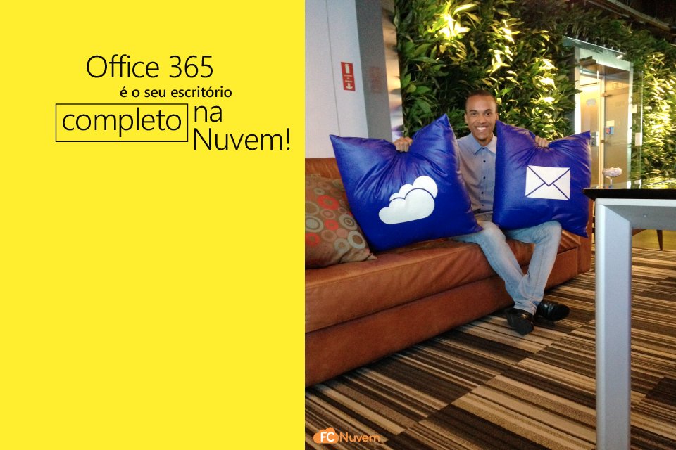 fcnuvem's tweet photo. As ferramentas de produtividade, comunicação e colaboração sempre atualizadas do #Office365 te levarão a se apaixonar pela inovação da FC. https://t.co/J1mkbIm1xl