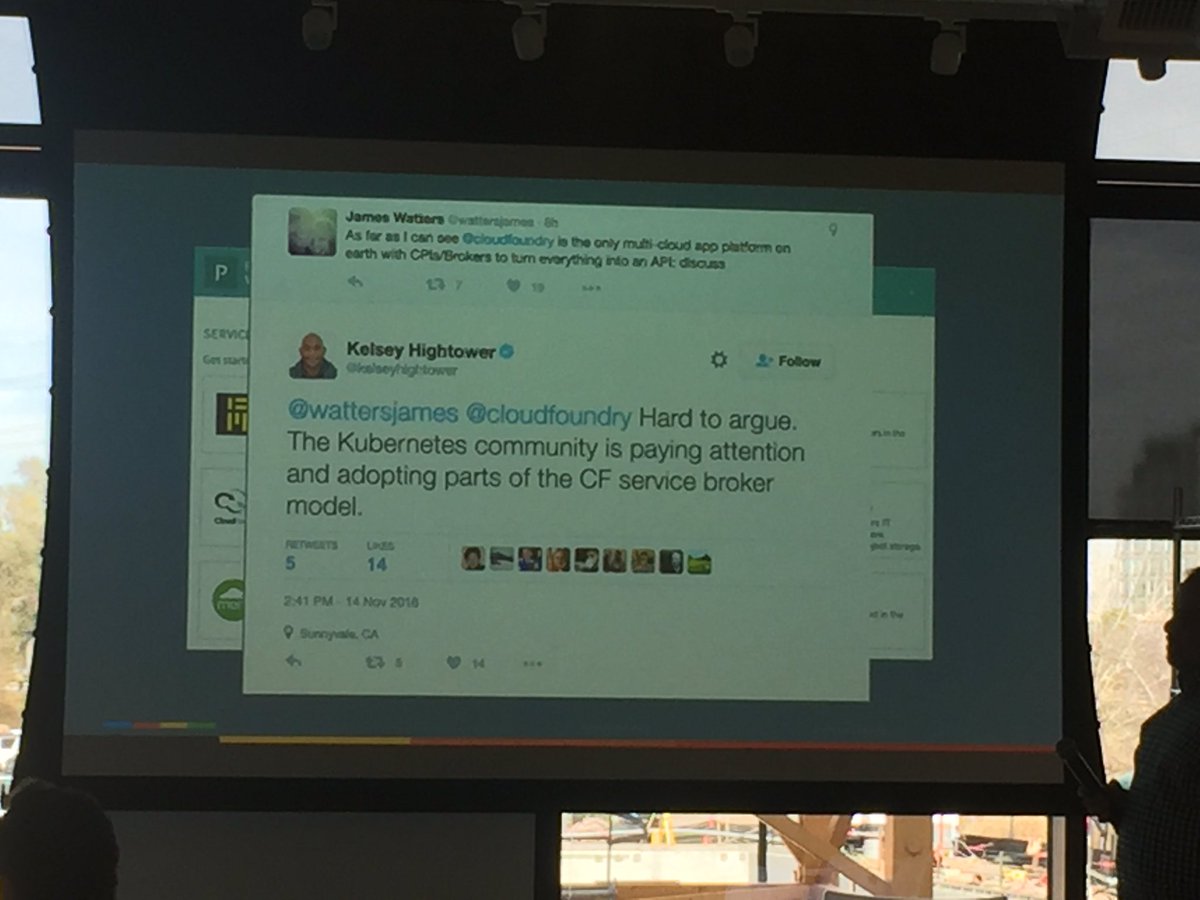 SolutionMel's tweet image. We even put your tweets in pitch decks 🤗🤗 @kelseyhightower #PivotalLabs
