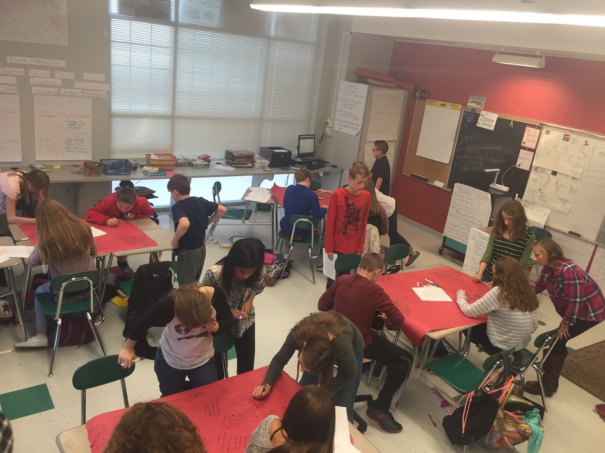 No better way to analyze poetry than via #silentconversations ! #MTPSPride