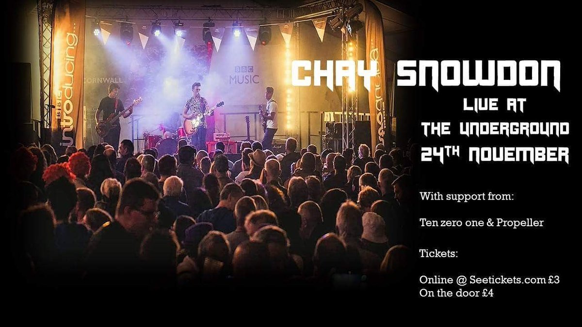 Our hometown headline gig is coming on the 24th November... See you there Plymouth! 
#Plymouth #TheUnderground 
@BBCIntroDevon @BIMMBristol