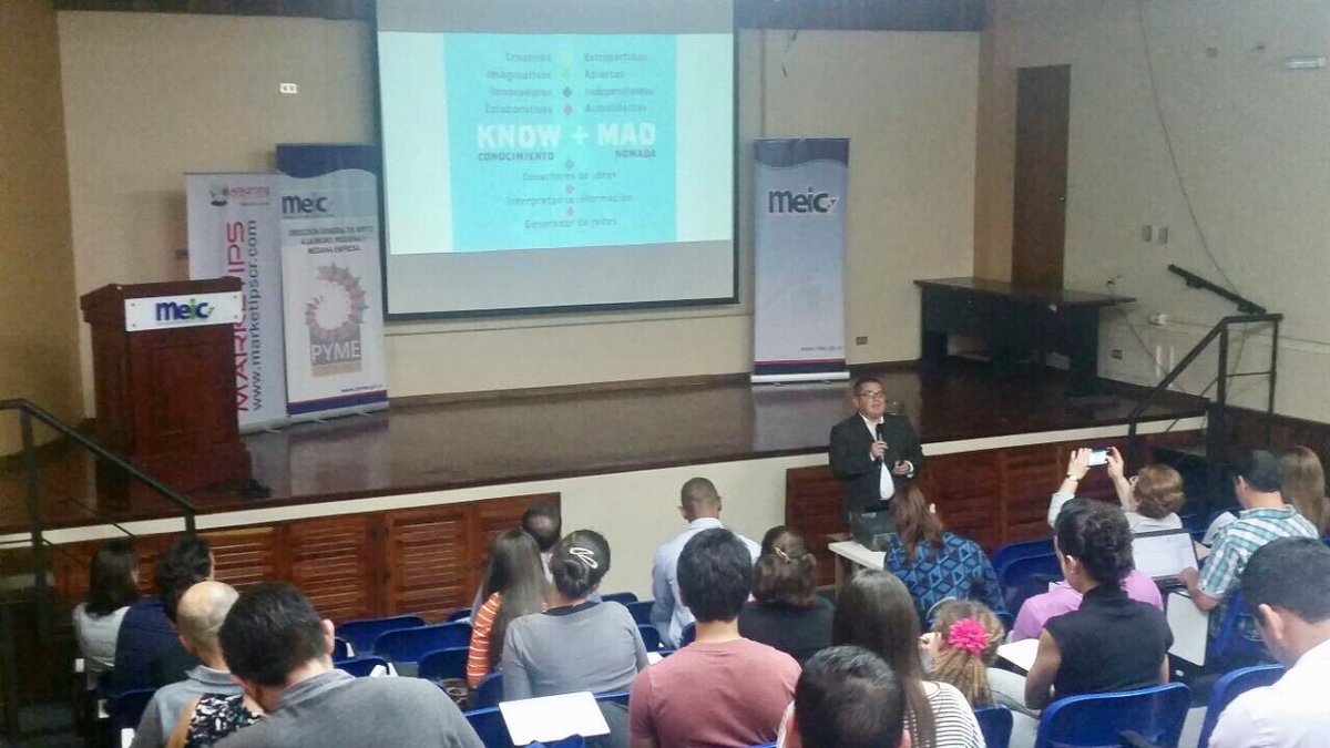 MEIC_crc's tweet photo. Charlas: Marca Personal del Emprendedor e Ideas Innovadoras con la Metodología Design Thinking
#SICAEmprende #GEW2016 #YoMeLaCreo #gewcr https://t.co/0dnPh1CvmF