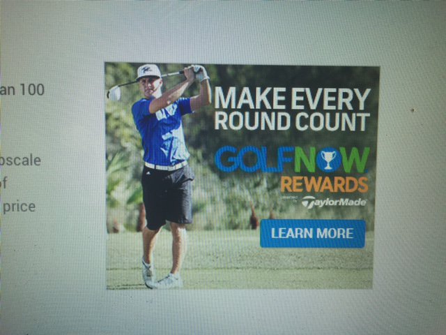 Stumbling around doing digital ad research. It's just a coincidence that the research was on a golf site! Isn't this me in this ad?