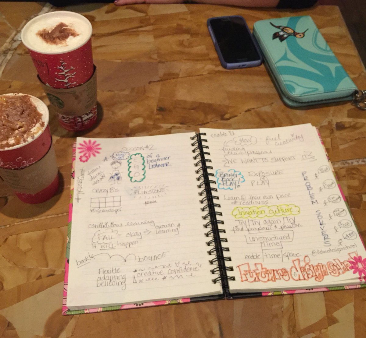 MrsSoperYR's tweet photo. Consolidating our learning from 2🌅 with some @Starbucks & reflecting on our professional growth as presenter #YRDSBQuest https://t.co/nwj1c6FfGC