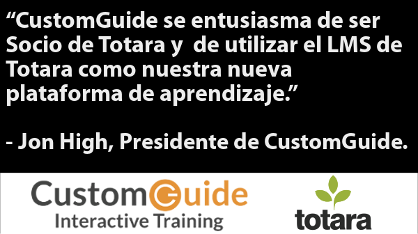 CustomGuideES's tweet photo. Muy buenas noticias acerca de nuestra asociación con @totaralearning #CustomGuide https://t.co/hFEc1c9ETY  🎉 https://t.co/v3LbW7lWgU