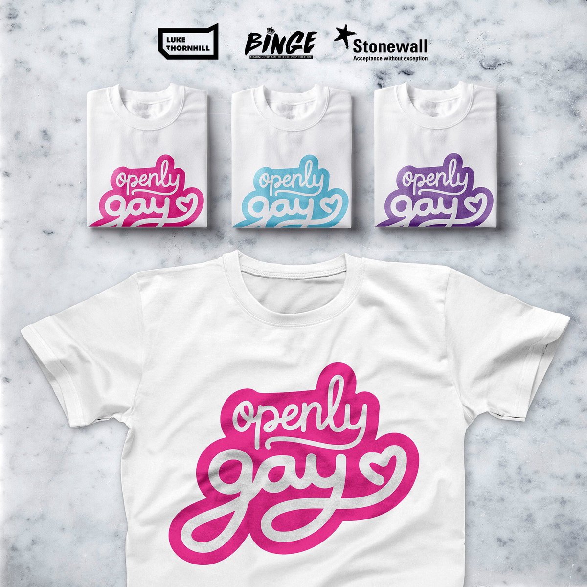 BingeDesigns's tweet image. Have you guys seen our latest collab with the amazingly talented @lukeethornhill? Proceeds from every sale go to @stonewalluk! Get it now!